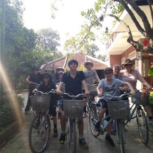 Cycling around Thuy Bieu Village